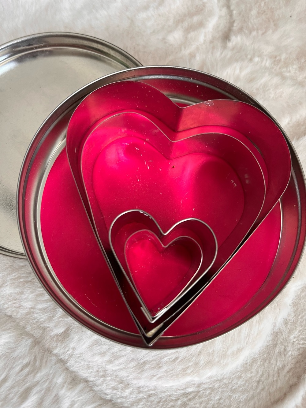 Cookie cutters set of 4 nested heart shapes